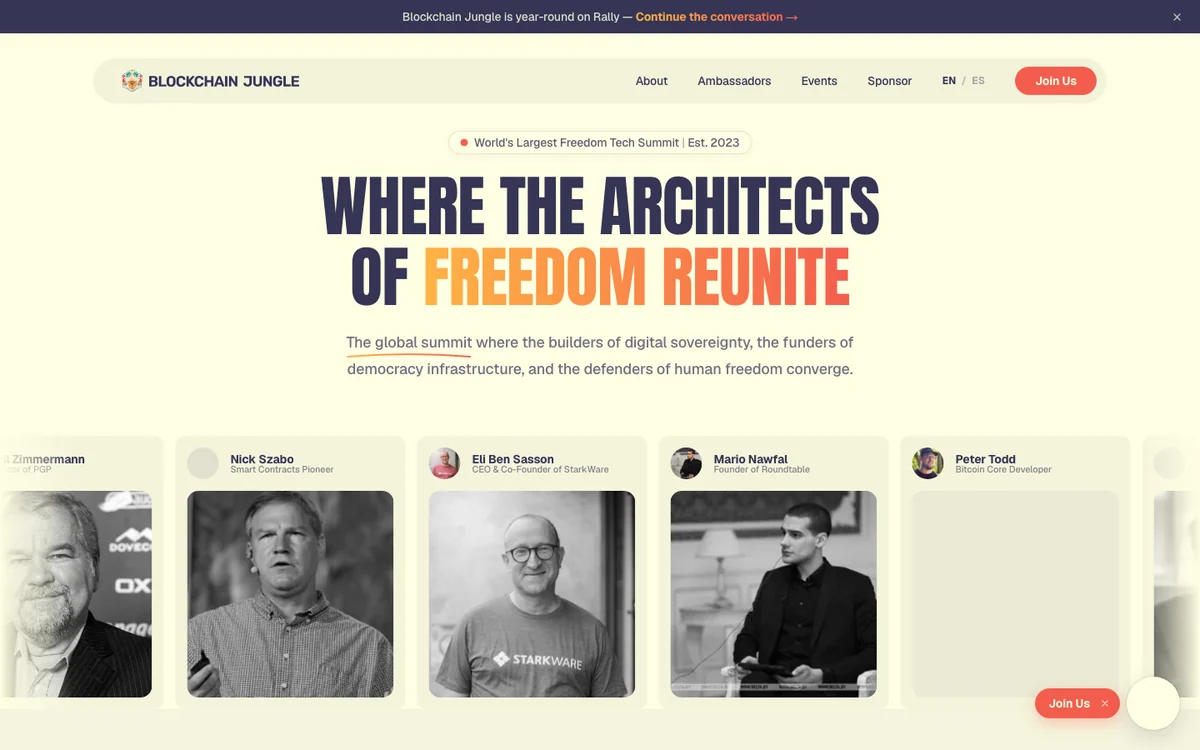 Blockchain Jungle · The Freedom Tech Summit
