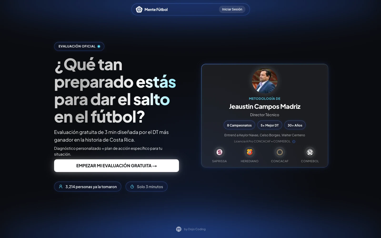 MenteFutbol entregó UI/UX en 1 semana y producción en 4.