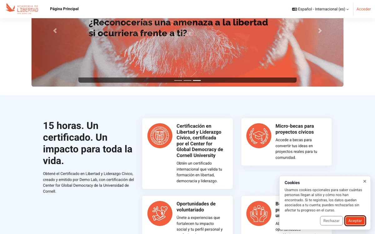 Freedom Academy · LMS · Academia de Libertad